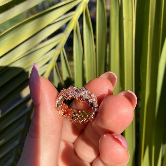 NEW 18k Rose gold plated Ring - Picture 9 of 10